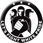 Let's fight white pride Button
